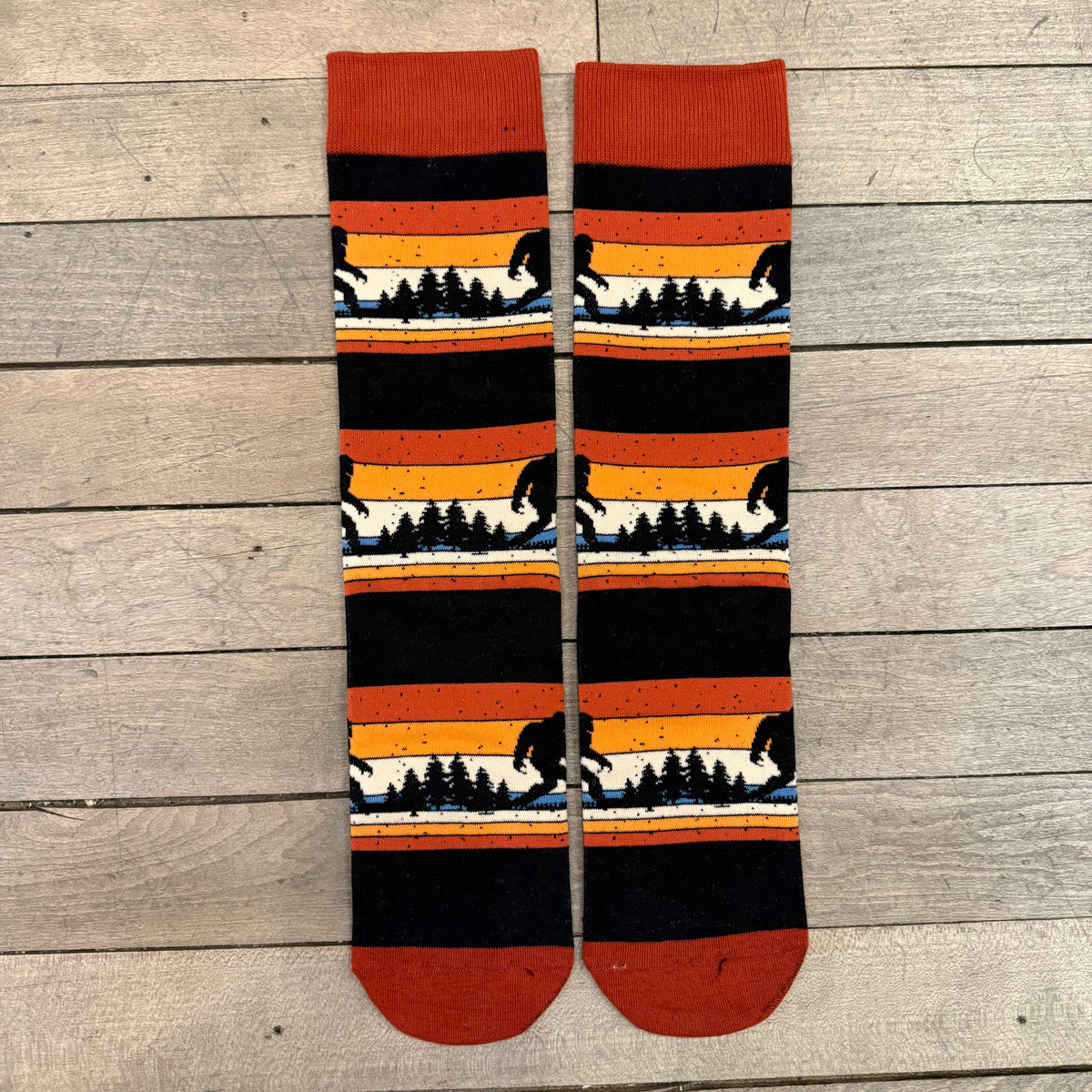Sunset Sasquatch Comfy Knit Socks