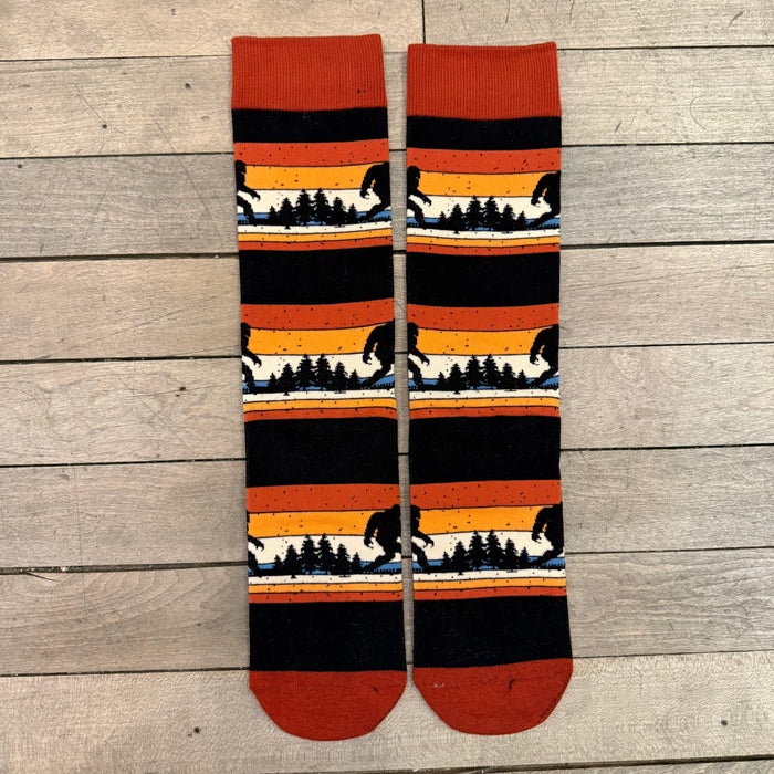 Sunset Sasquatch Comfy Knit Socks