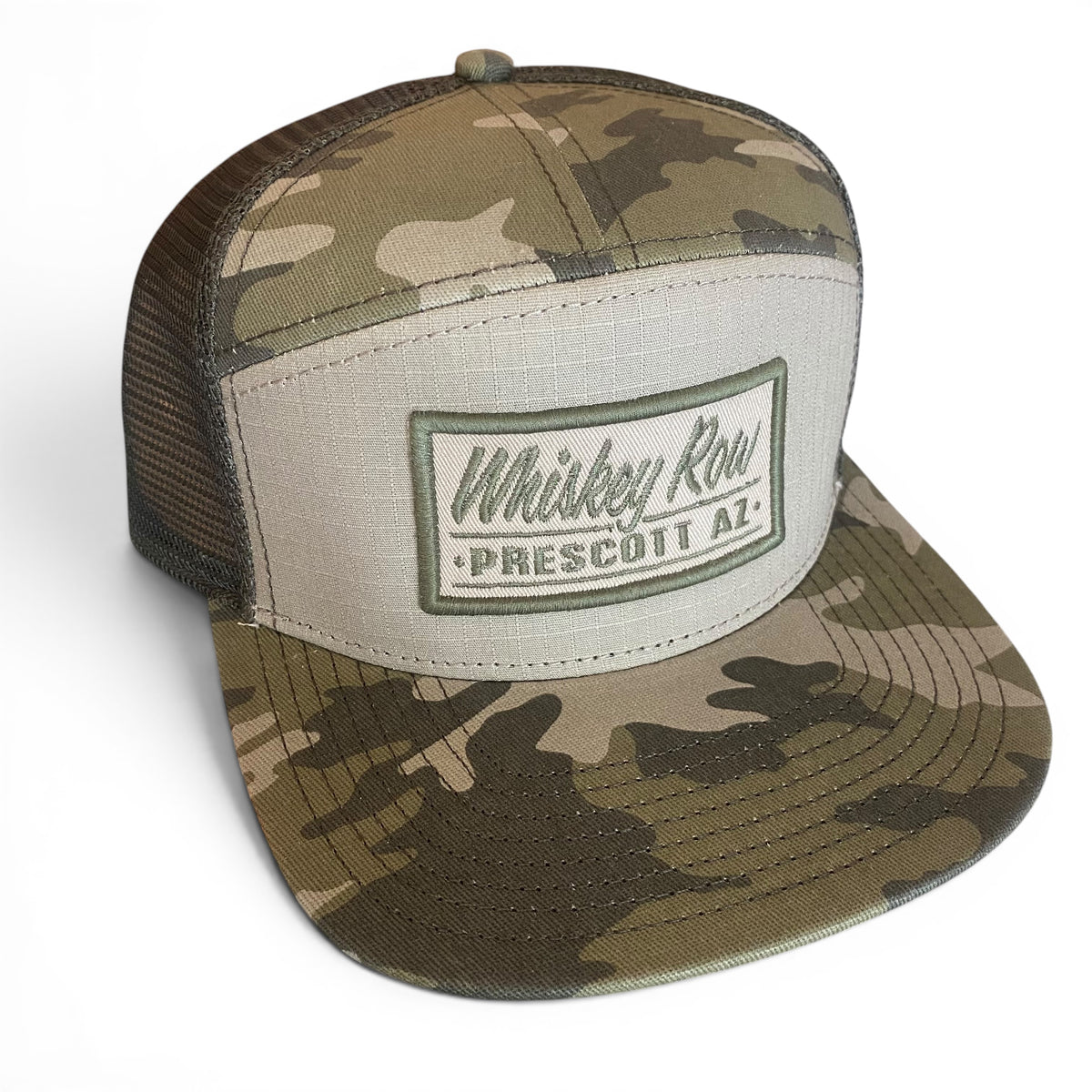 Whiskey Row Prescott AZ Camo Cap