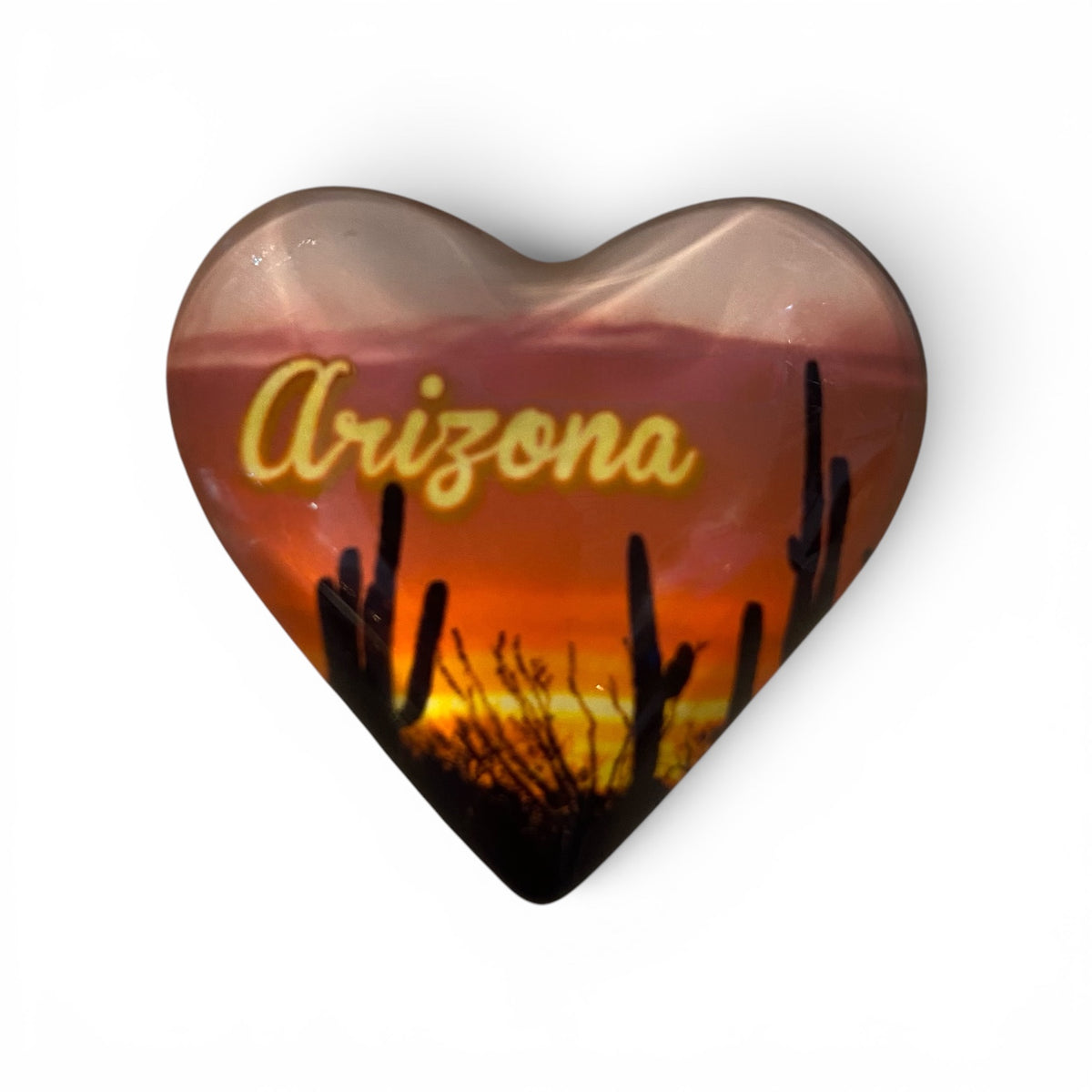 Arizona Sunset Heart Magnet