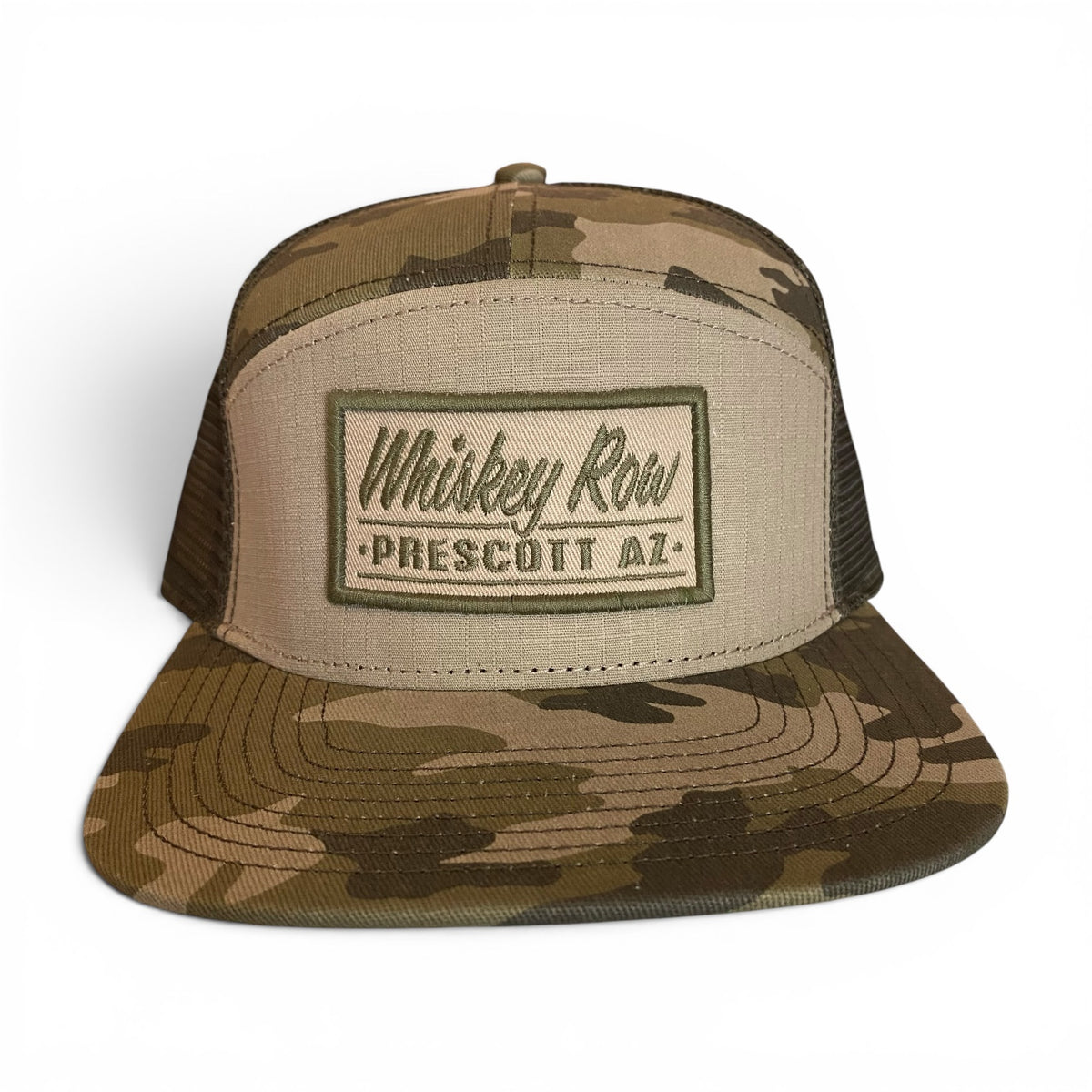 Whiskey Row Prescott AZ Camo Cap