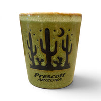 Prescott Arizona Cactus Ceramic Shot Glass