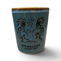 Prescott Arizona Kokopelli Ceramic Shot Glass