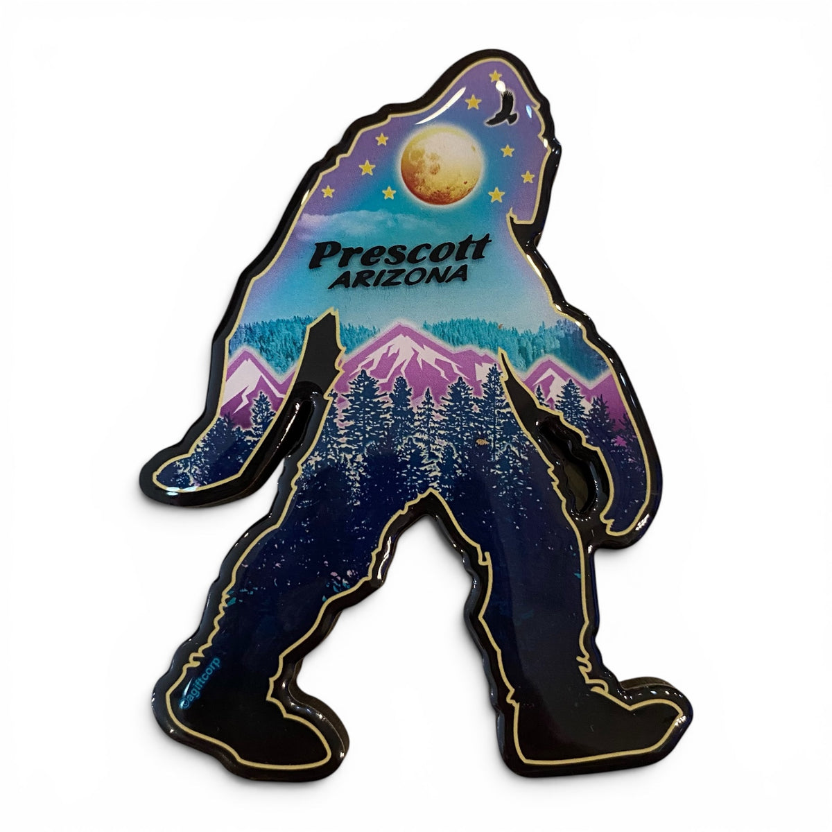 Midnight Bigfoot Magnet