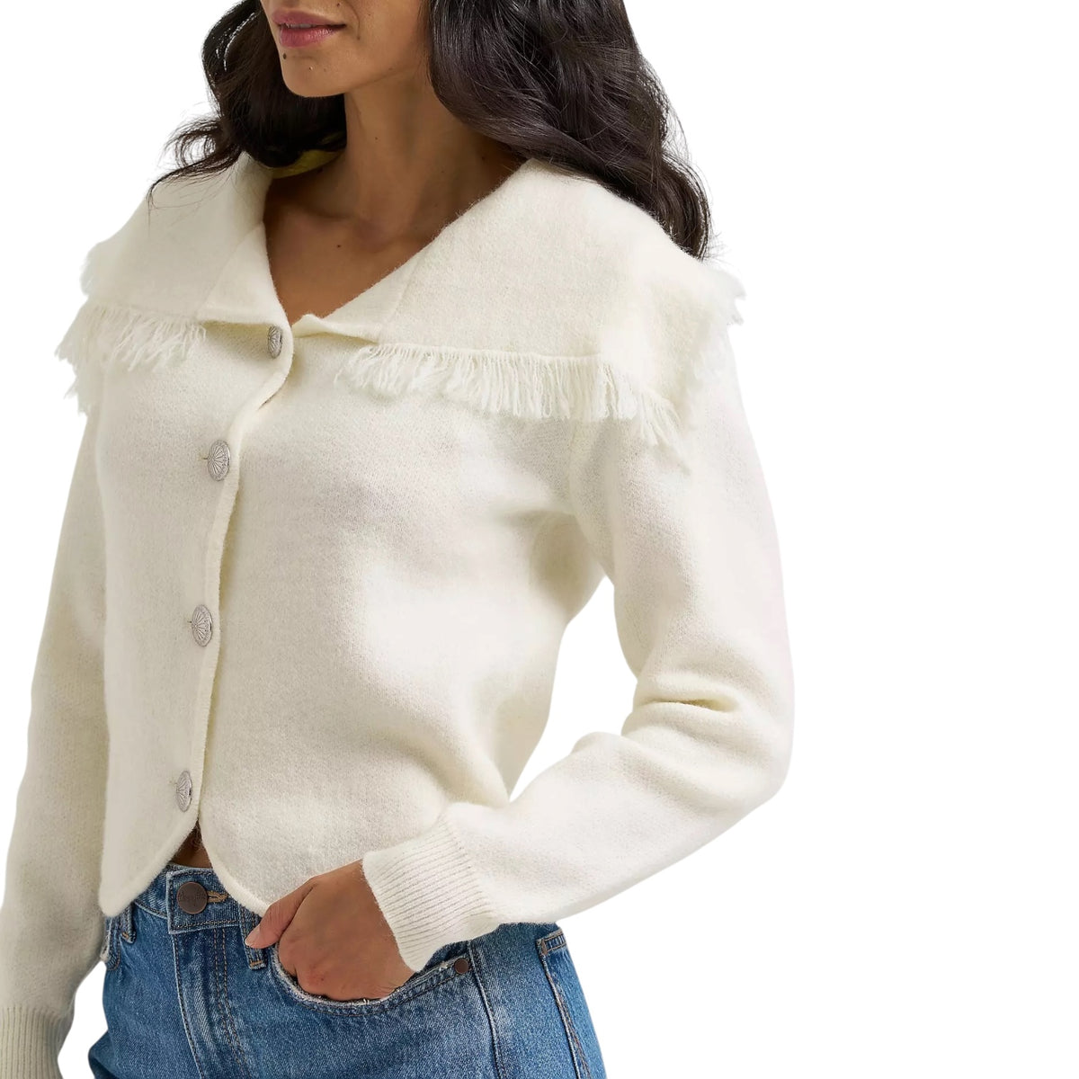 Women’s Heartland Fringe Collar Cardigan Sweater