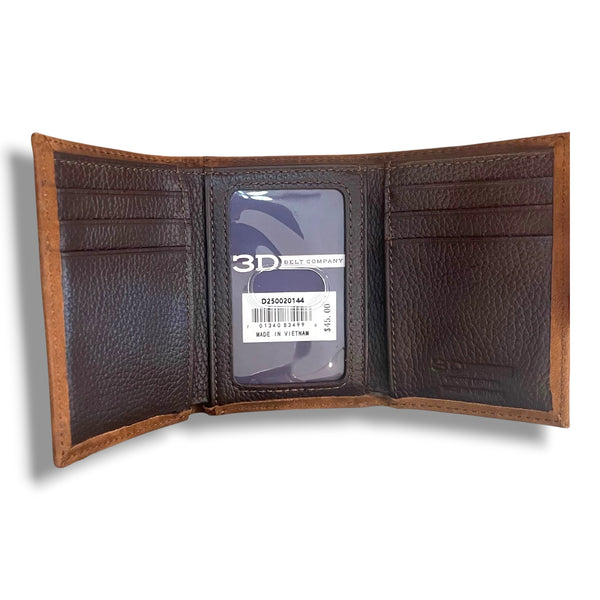 Tri-Fold Flag Tooled Wallet