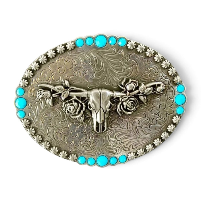 Cow Skull Belt Buckle