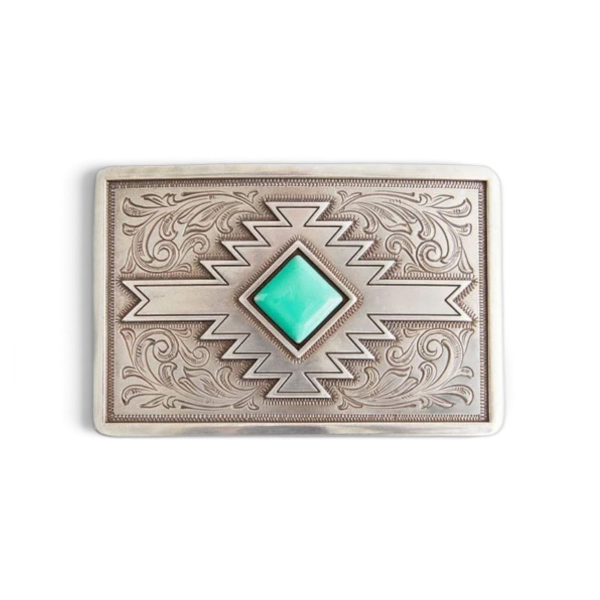 Women's Aztec Diamond Turquoise Buckle