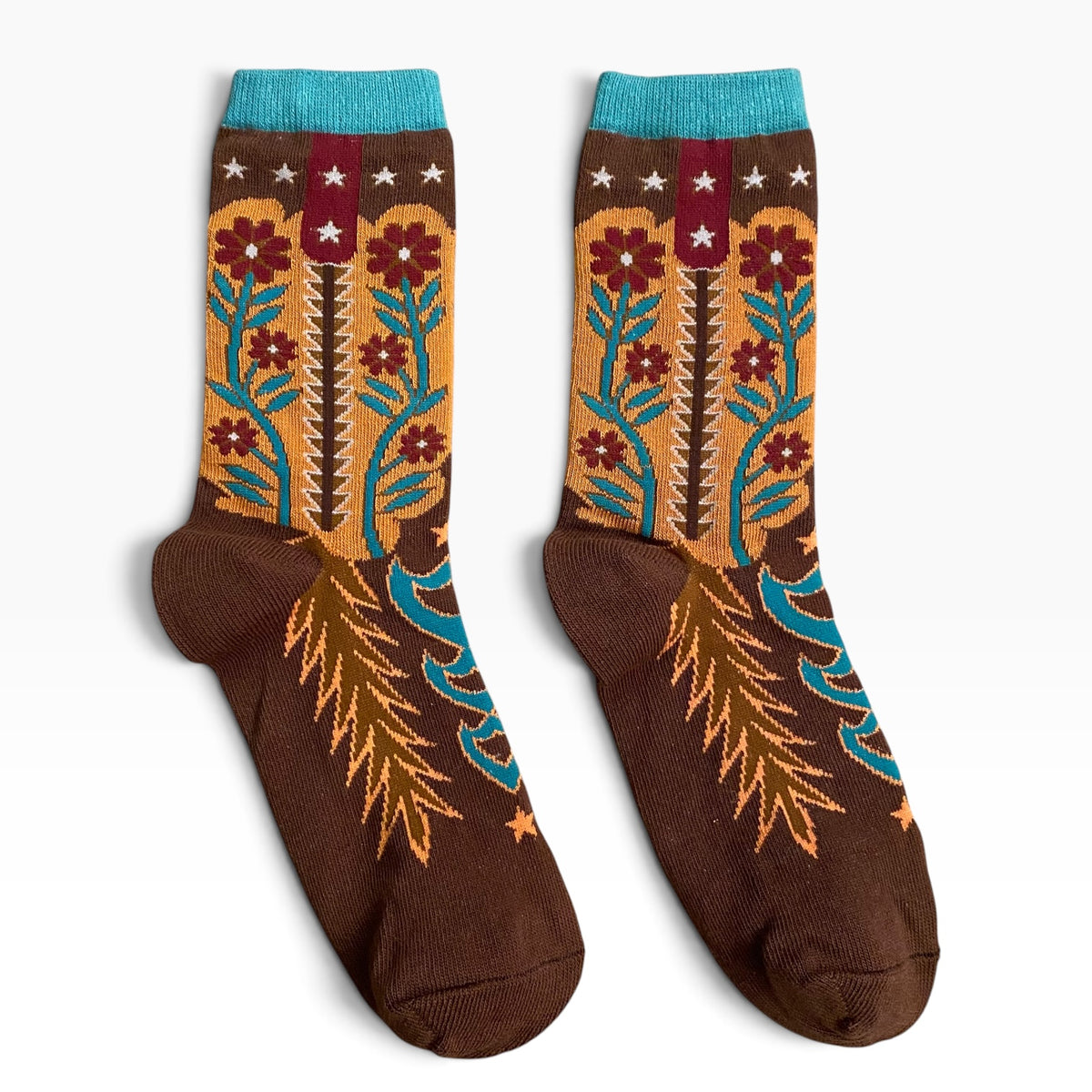 Adult Boot Print Socks