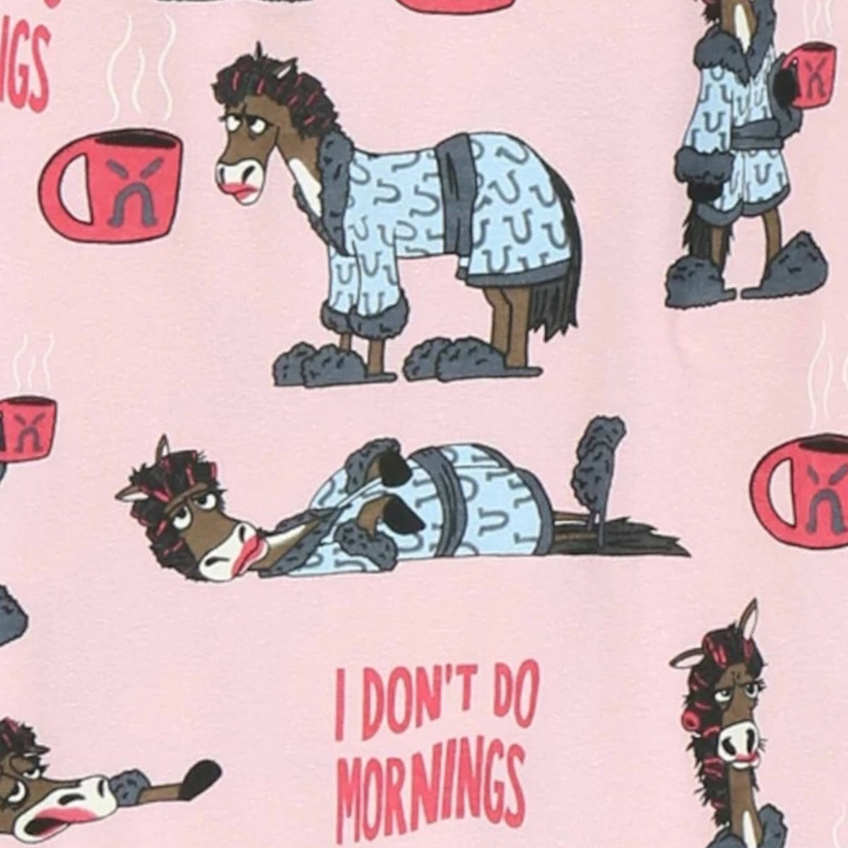 I Don't Do Mornings Moose Women's Regular Fit Moose PJ Pant
