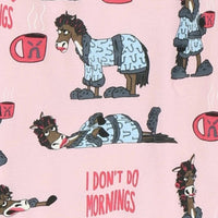 I Don't Do Mornings Moose Women's Regular Fit Moose PJ Pant