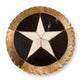 Cowhide 12" Placemats - 5 Point Star