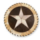 Cowhide 12" Placemats - 5 Point Star