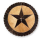 Cowhide 12" Placemats - 5 Point Star