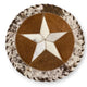 Cowhide 12" Placemats - 5 Point Star
