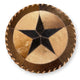 Cowhide 12" Placemats - 5 Point Star