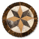 Cowhide 12" Placemats - 8 Point Star