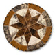 Cowhide 12" Placemats - 8 Point Star