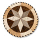 Cowhide 12" Placemats - 8 Point Star