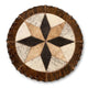 Cowhide 12" Placemats - 8 Point Star