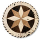 Cowhide 12" Placemats - 8 Point Star