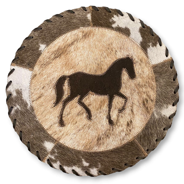 Cowhide 12" Placemats - Horse