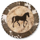 Cowhide 12" Placemats - Horse