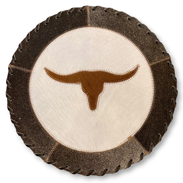Cowhide 12" Placemats - Longhorn