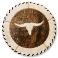 Cowhide 12" Placemats - Longhorn