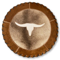 Cowhide 12" Placemats - Longhorn