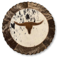 Cowhide 12" Placemats - Longhorn