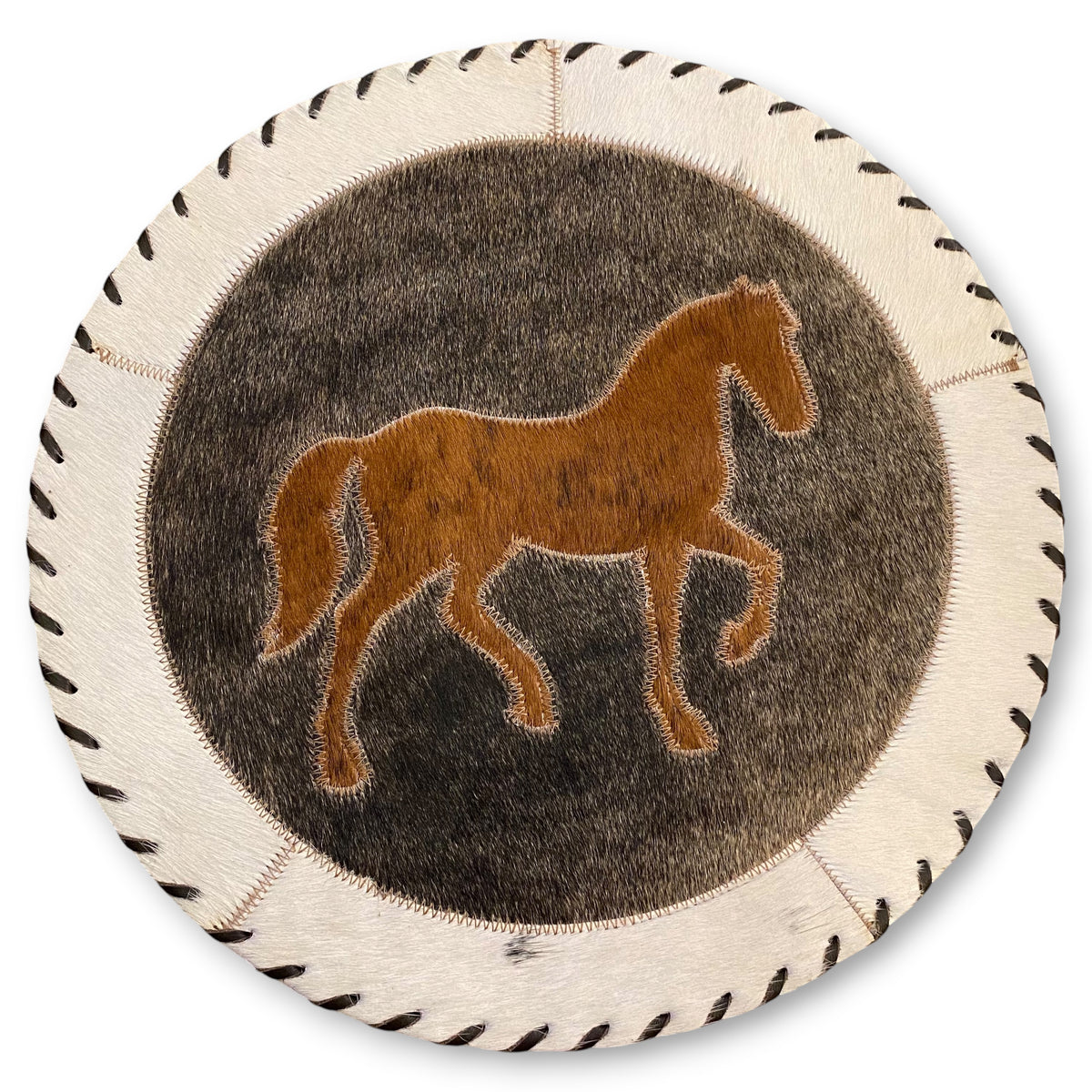 Cowhide 16" Placemats- Horse