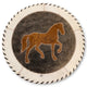Cowhide 16" Placemats- Horse