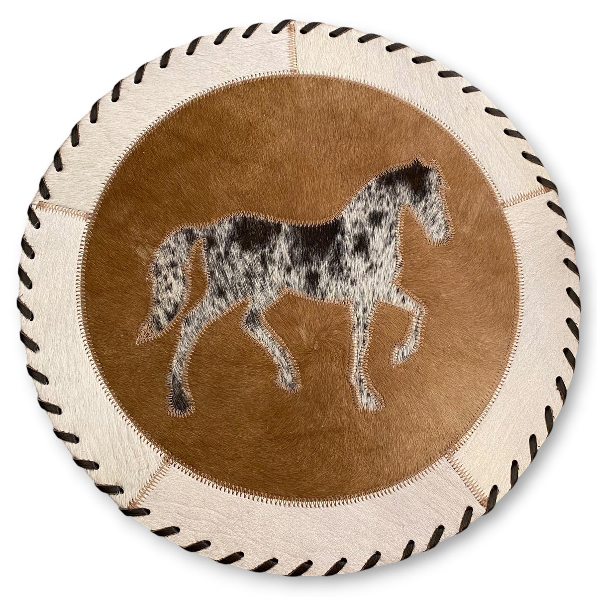 Cowhide 16" Placemats- Horse