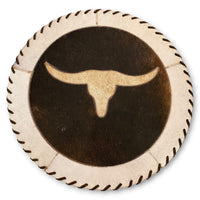 Cowhide 16" Placemats - Longhorn