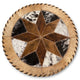 Cowhide 16" Placemats - 8 Point Star