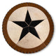 Cowhide 16" Placemats- 5 Point Star