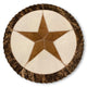 Cowhide 16" Placemats- 5 Point Star