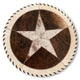 Cowhide 16" Placemats- 5 Point Star