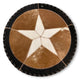 Cowhide 16" Placemats- 5 Point Star