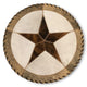 Cowhide 16" Placemats- 5 Point Star