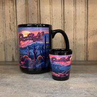 Neon Desert Prescott Arizona Shot Glass