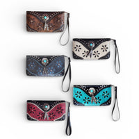 Concho Feather Decal Zip Wallet