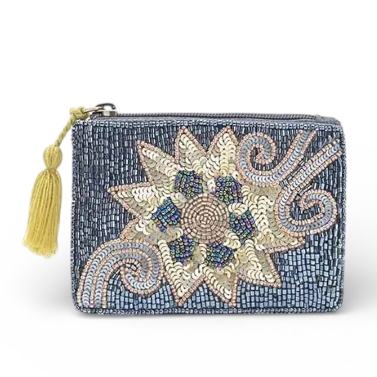 Celestial Embellished Mini Pouch - Sun