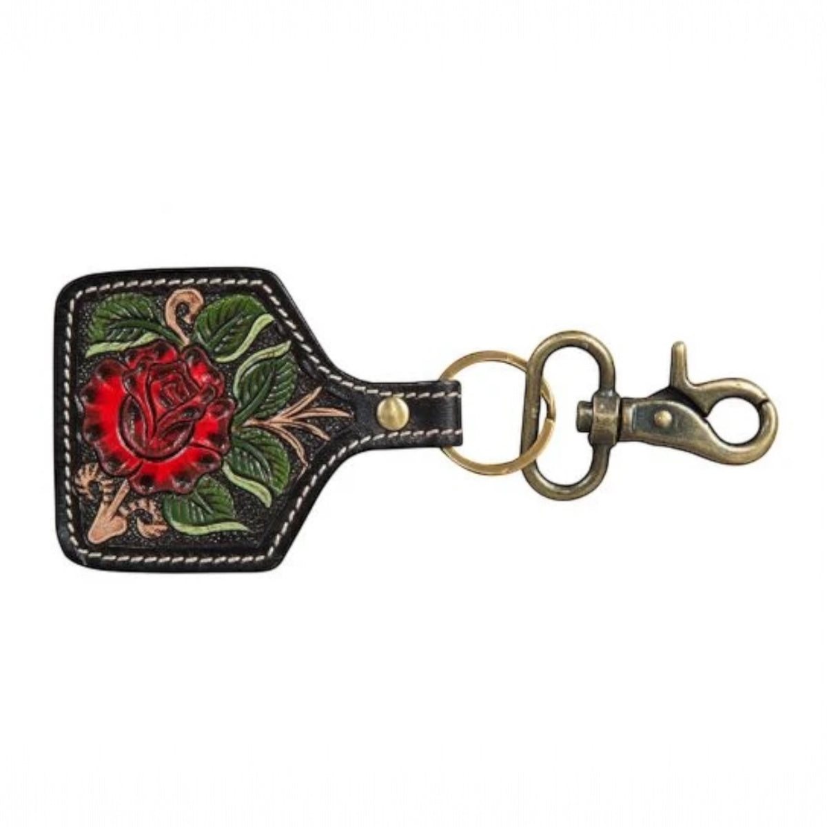Santa Rosa Hand-Tooled Key Fob
