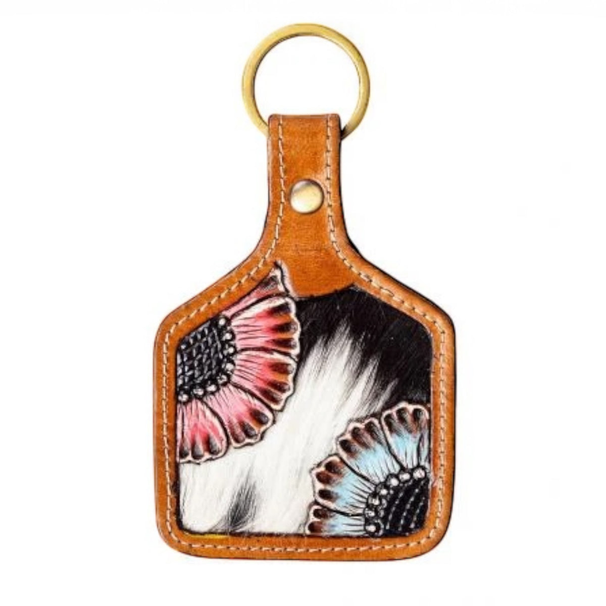 Day Splendor Hand-tooled Key Fob