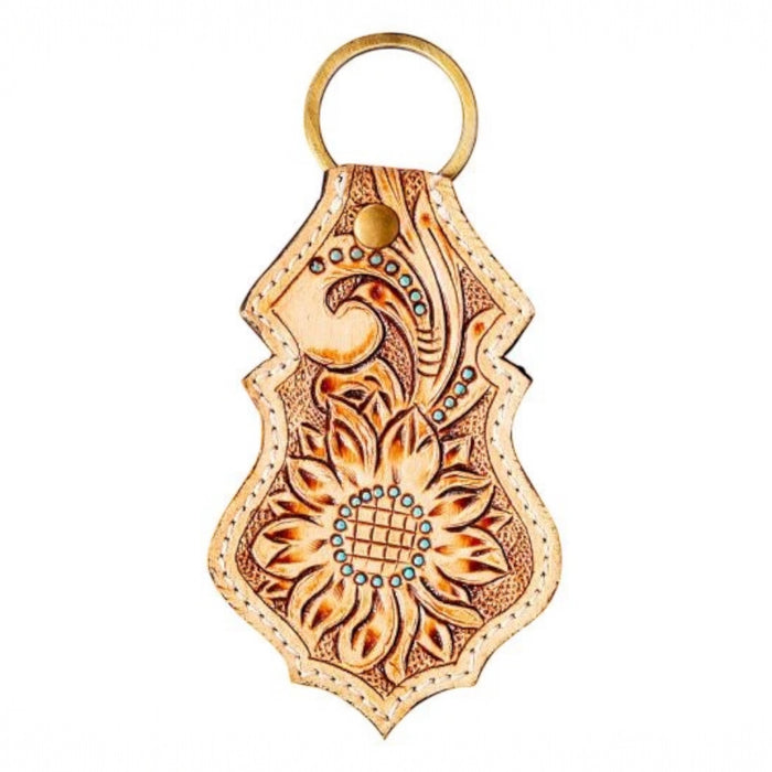North Bloom Hand-tooled Key Fob