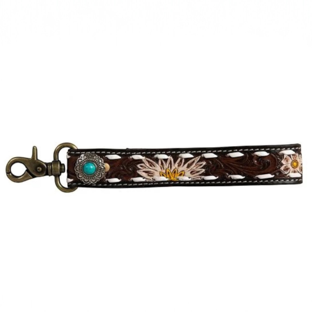 Eagle Range Hand-Tooled Key Fob