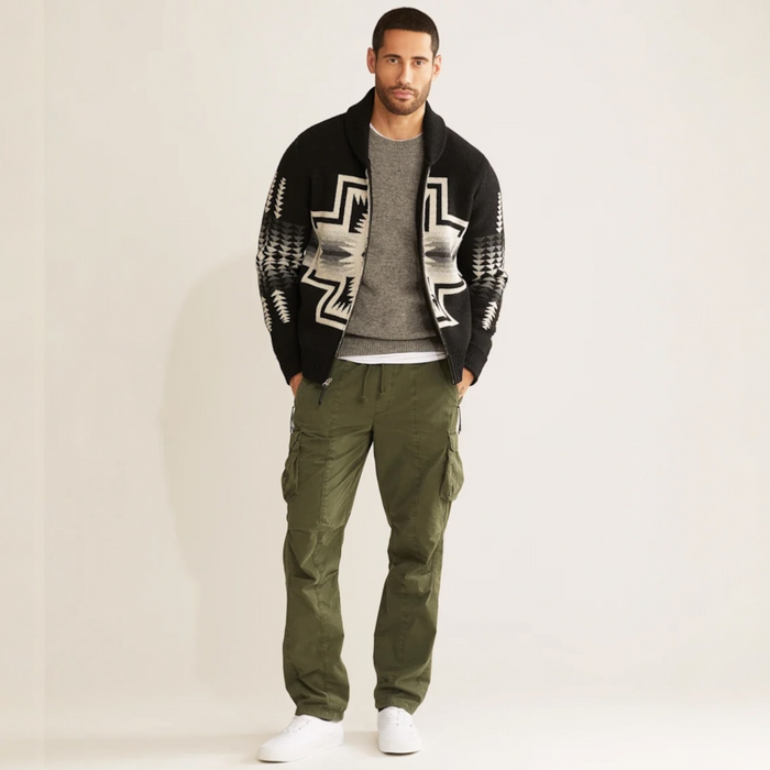 Pendleton Men’s Harding Zip Lambswool Cardigan