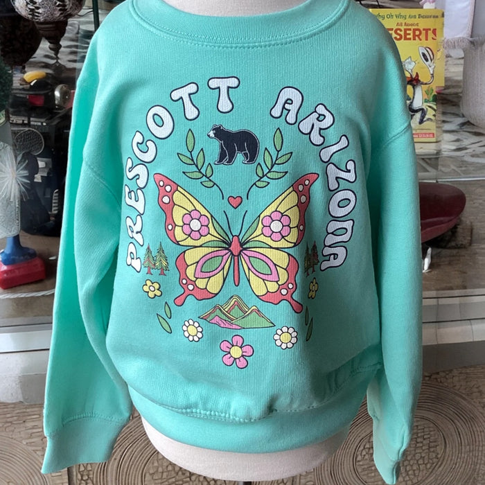 Bear Butterfly Mountain Kid’s Crew Neck Sweater